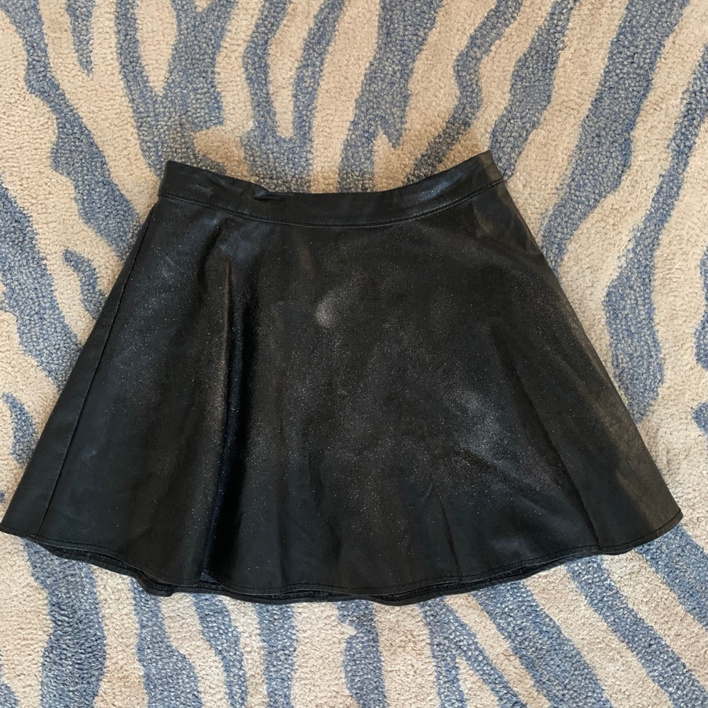 Sparkly black skirt